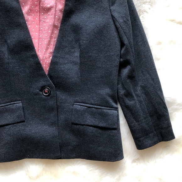 Anthropologie Cartonnier Gray Sans Collar Blazer M - Picture 2 of 7